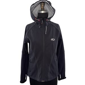 Marker Black Women's Spirit Ski Jacket Fleece Outdoor Winter Full Zip Size 8